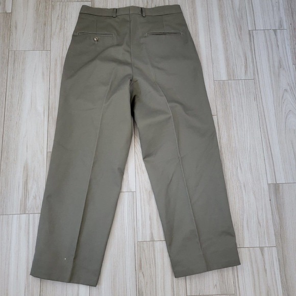 CORBIN OTC Off the Cuff Men's 32x28 Khaki Pleated Front Pants Green - Picture 2 of 5
